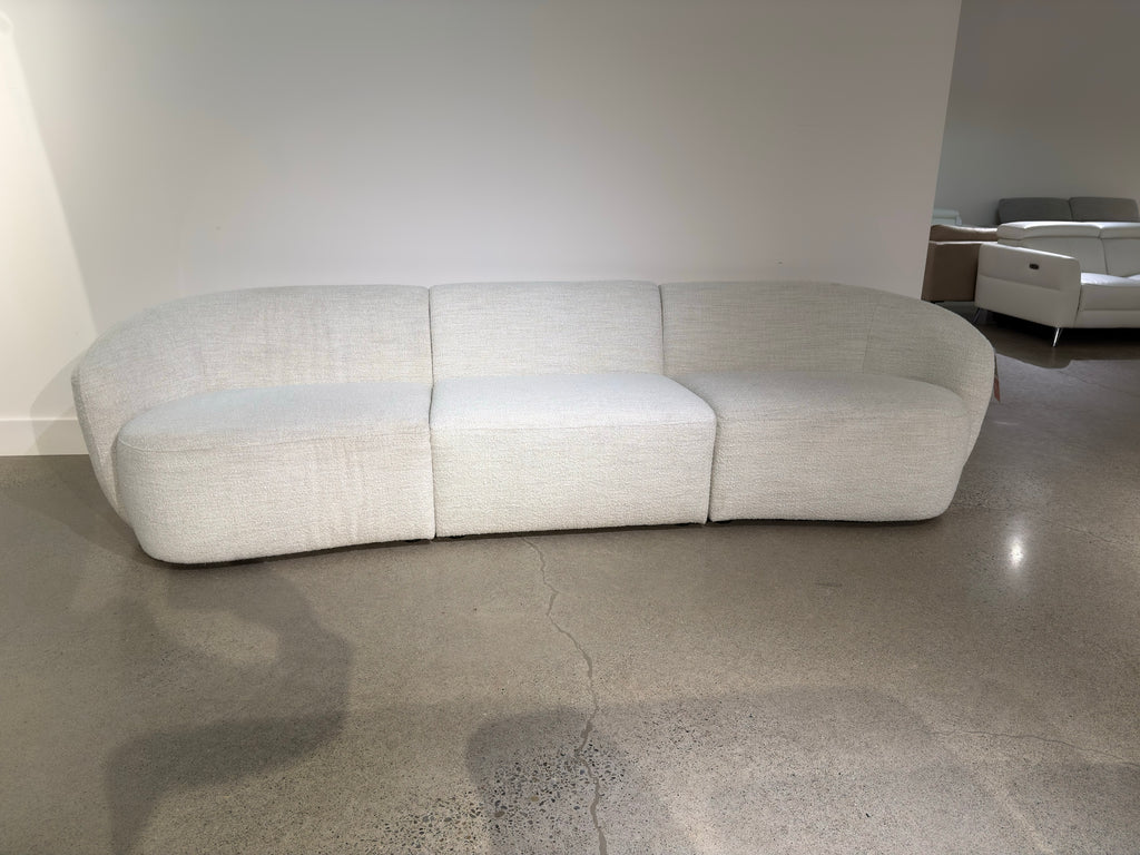 Sorena off-white bouclé modular sofa (open box)