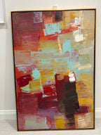 Peter Colbert Large Gold Framed Abstract Painting