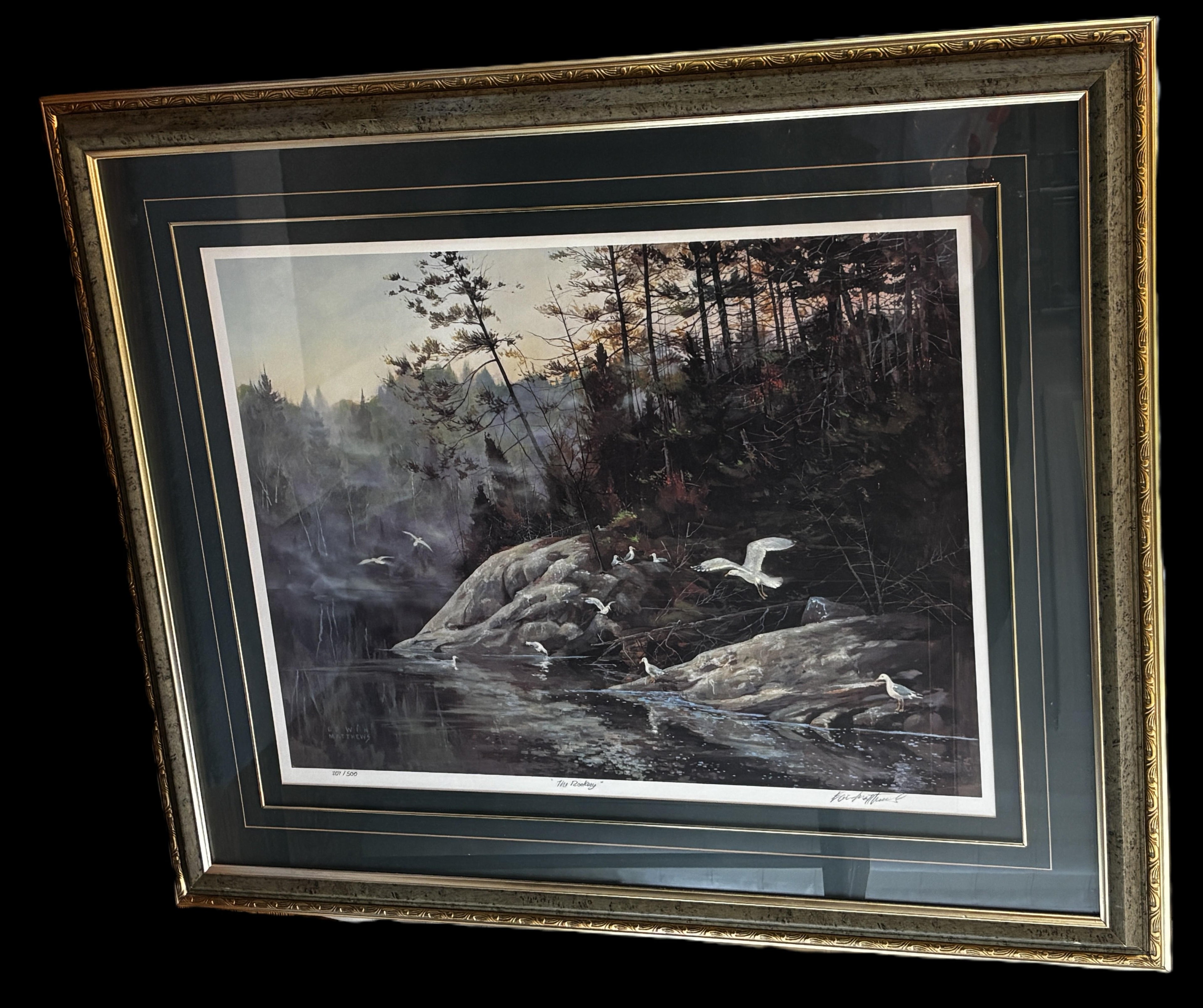 Edwin Matthews Signed Limited Edition Art Print – "The Rookery" (201/500)