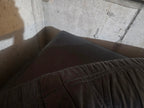 Vintage Postmodern Ultra-Plush Black Leather Modular Sectional