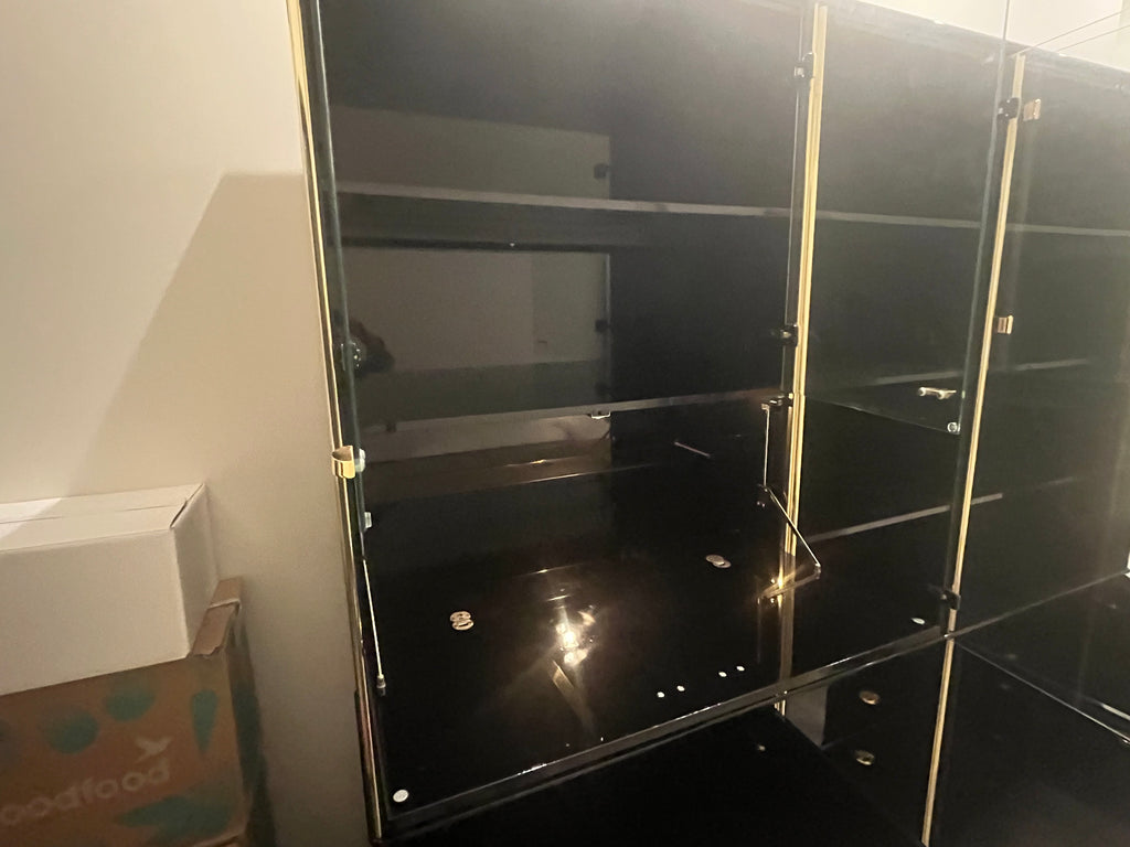 Black Laquer wall unit