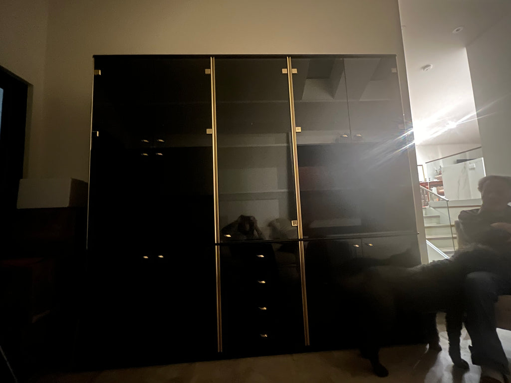 Black Laquer wall unit