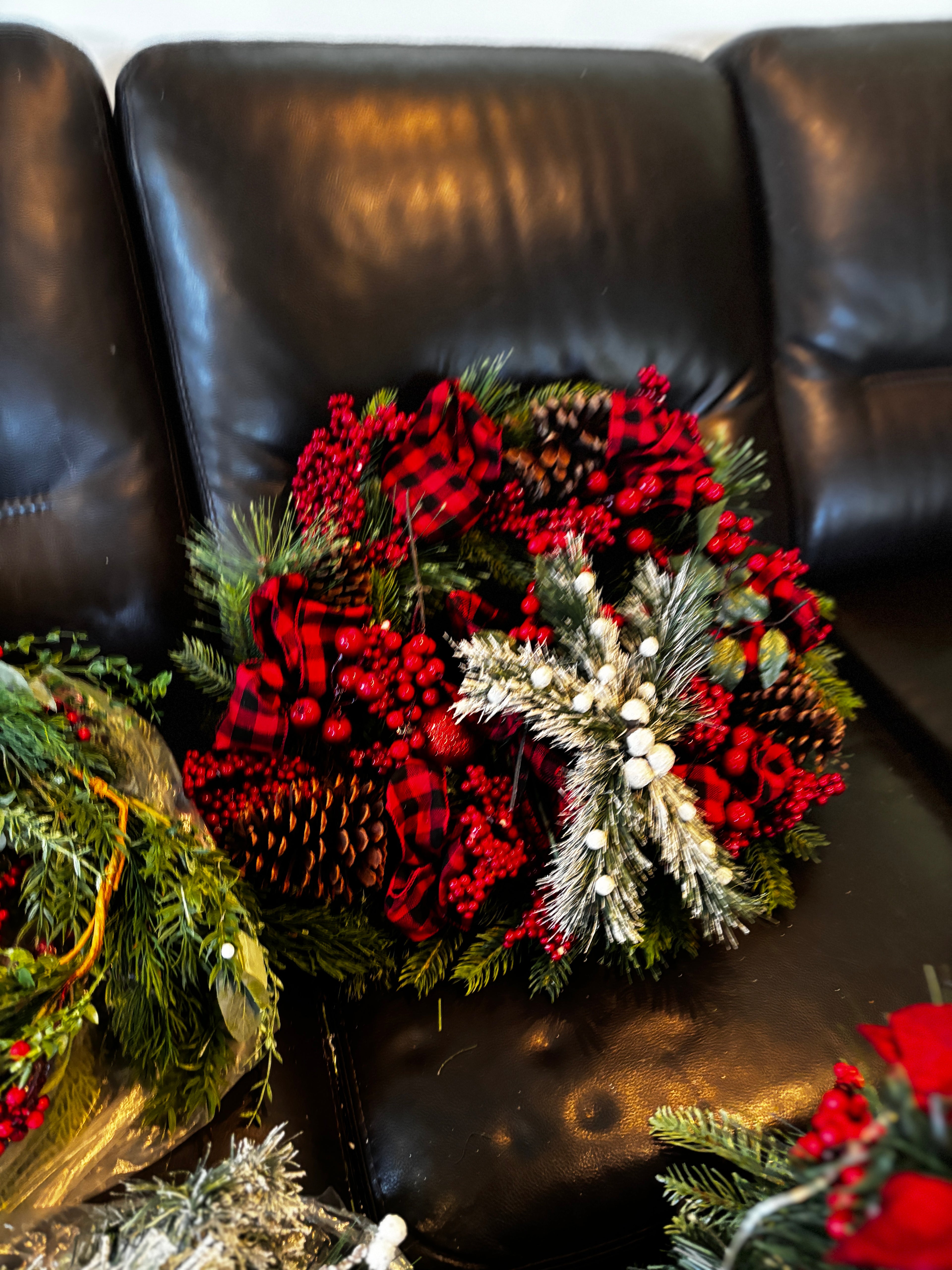 Ultimate Festive Holiday Décor Lot – Luxury Christmas Wreaths, Garland & Floral Arrangements