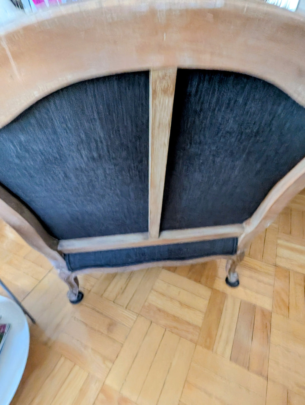 Bergere chair and ottoman