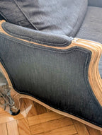 Bergere chair and ottoman