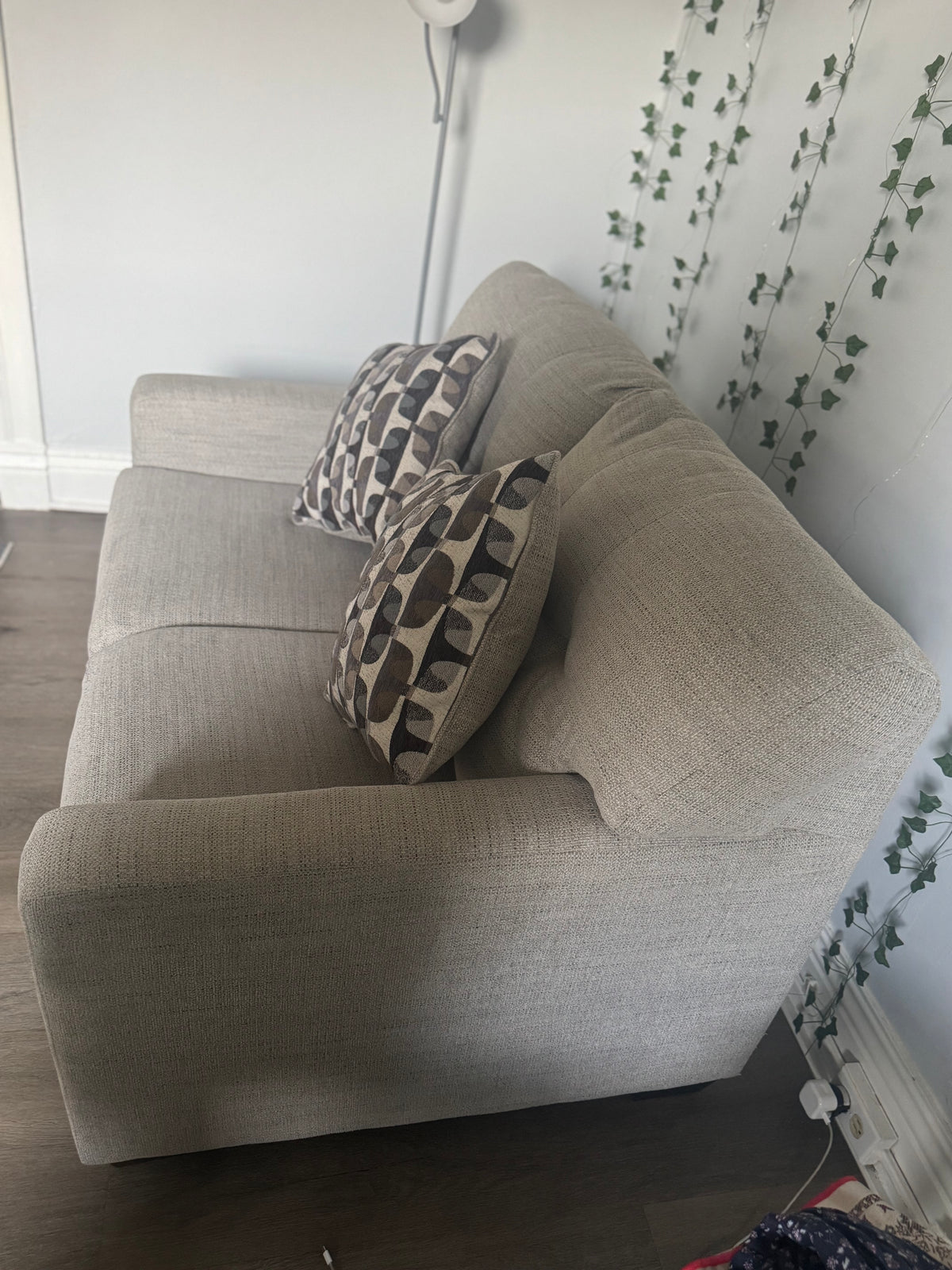 Mahoney Pebble Loveseat Sofa-Couch