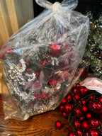 Premium Faux Holiday Greenery Wreaths & Red Berry Garland