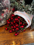 Premium Faux Holiday Greenery Wreaths & Red Berry Garland
