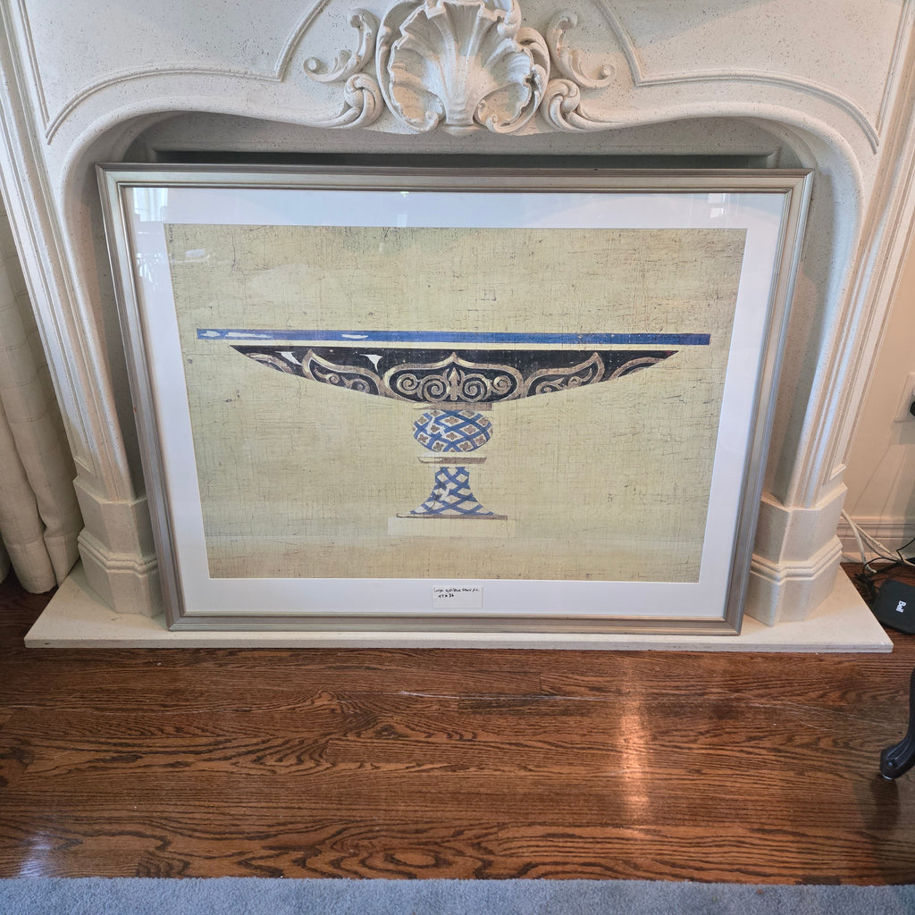 "Cleopatra" Framed Art Print by Jacques Lamy (Silver Frame)