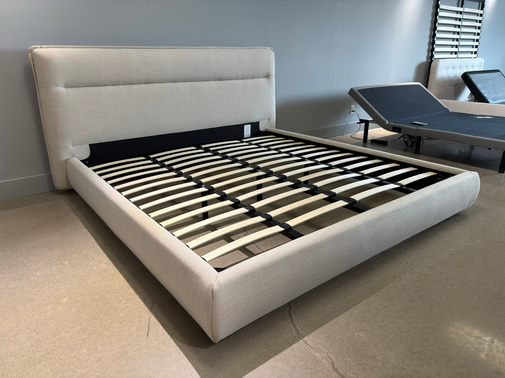 Nylan king-size fabric bed frame (open box)
