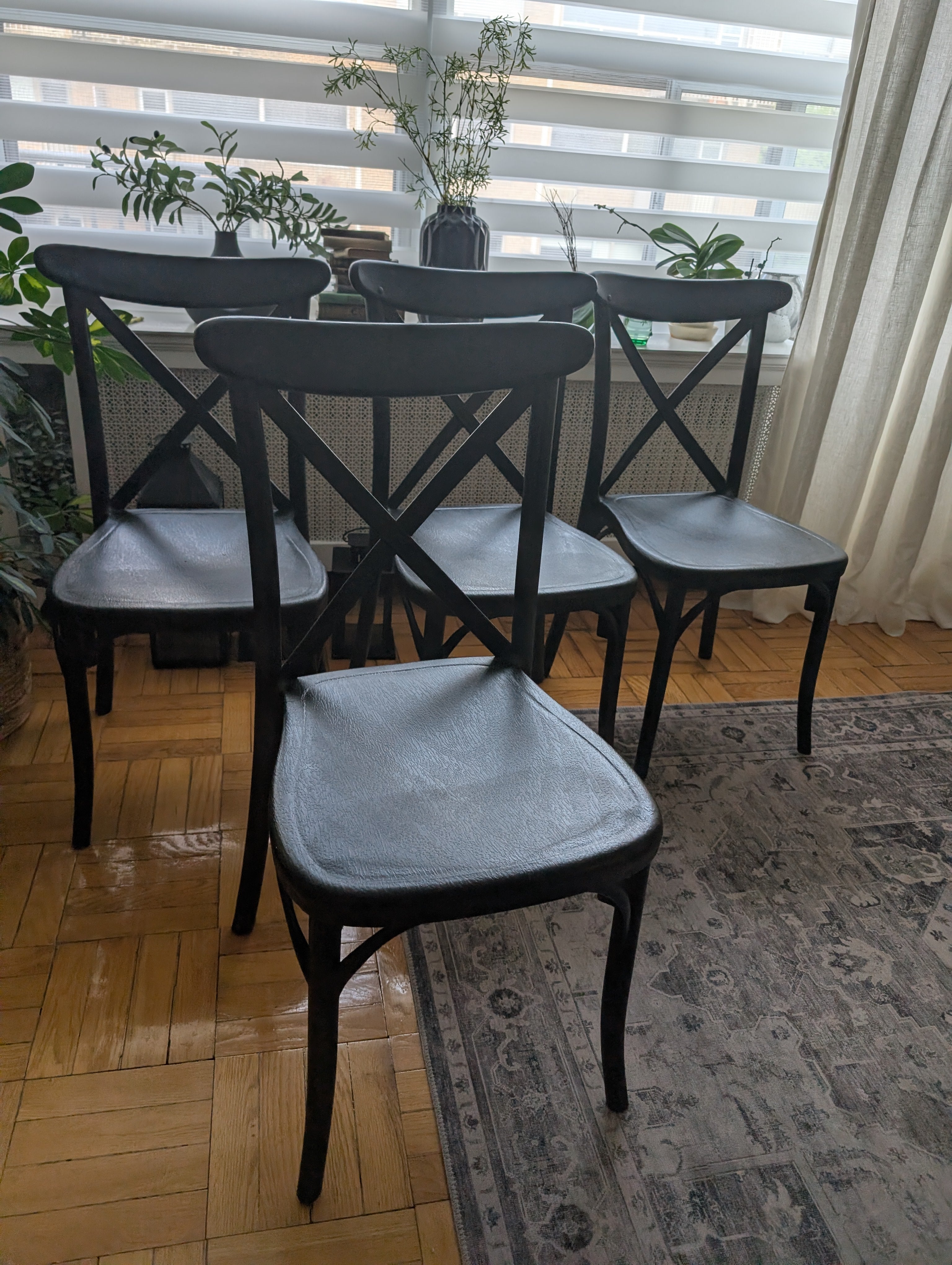 4 pottery barn dining chairs