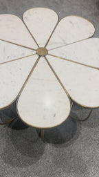Flower Shaped Marble Table from the Art Shoppe