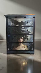 Refinished 4-Drawer Dresser