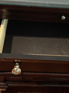 High-End Traditional 3-Drawer Nightstands / Bedside Tables - Pair