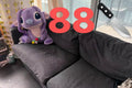2-seat grey sofa cotton febric