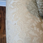 Vintage Jacquard Floral 3-Seat Sofa - Cream / Beige