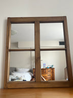 Vintage pine dresser and mirror