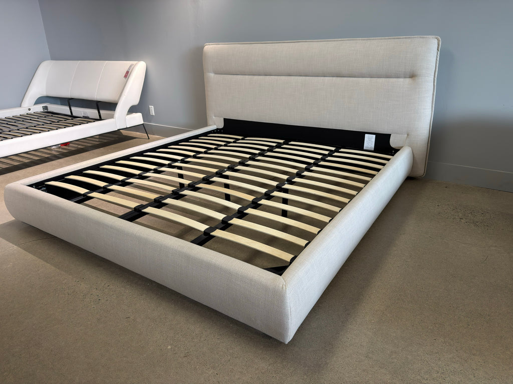 Nylan king-size fabric bed frame (open box)
