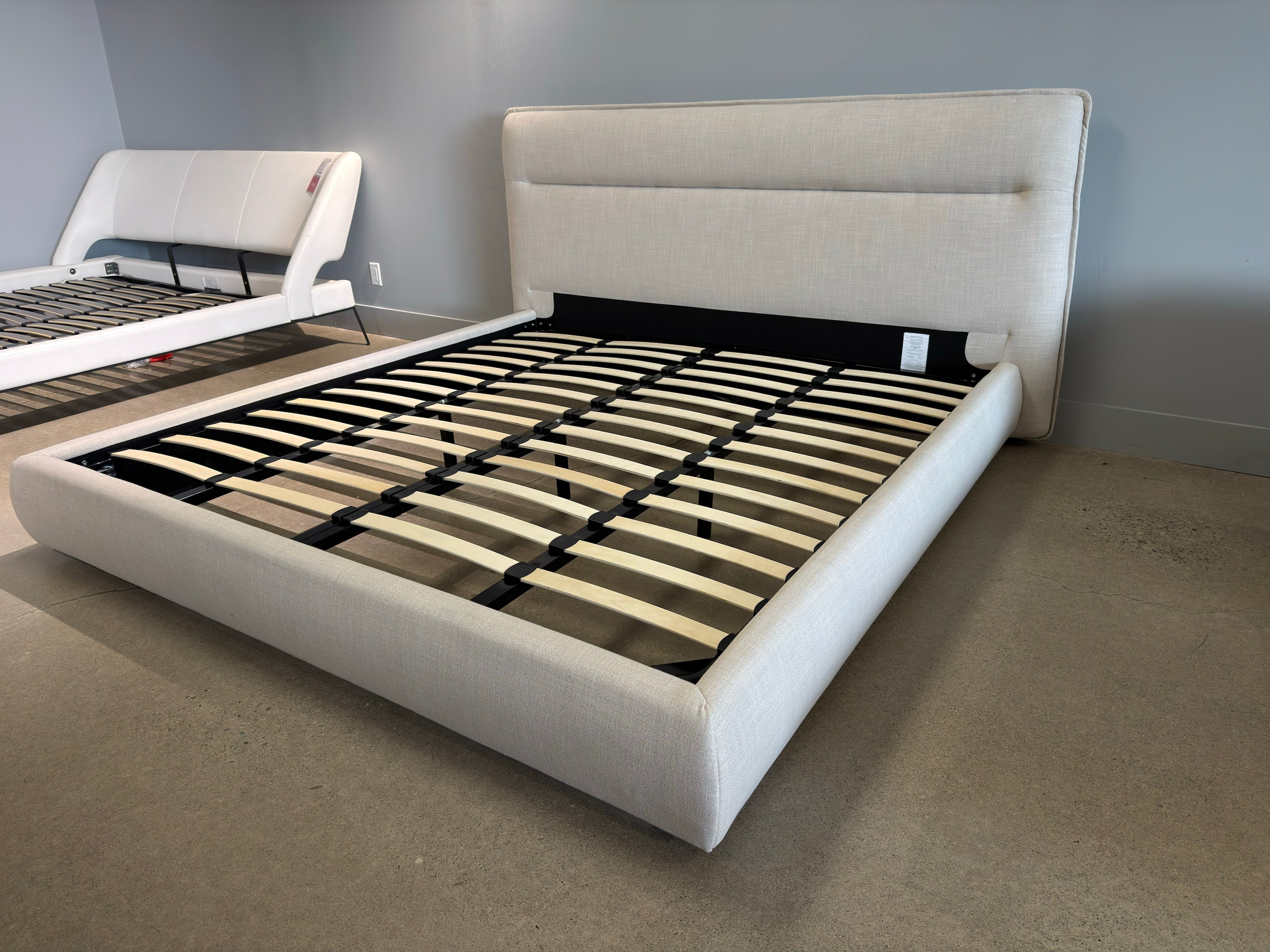 Nylan king-size fabric bed frame (open box)