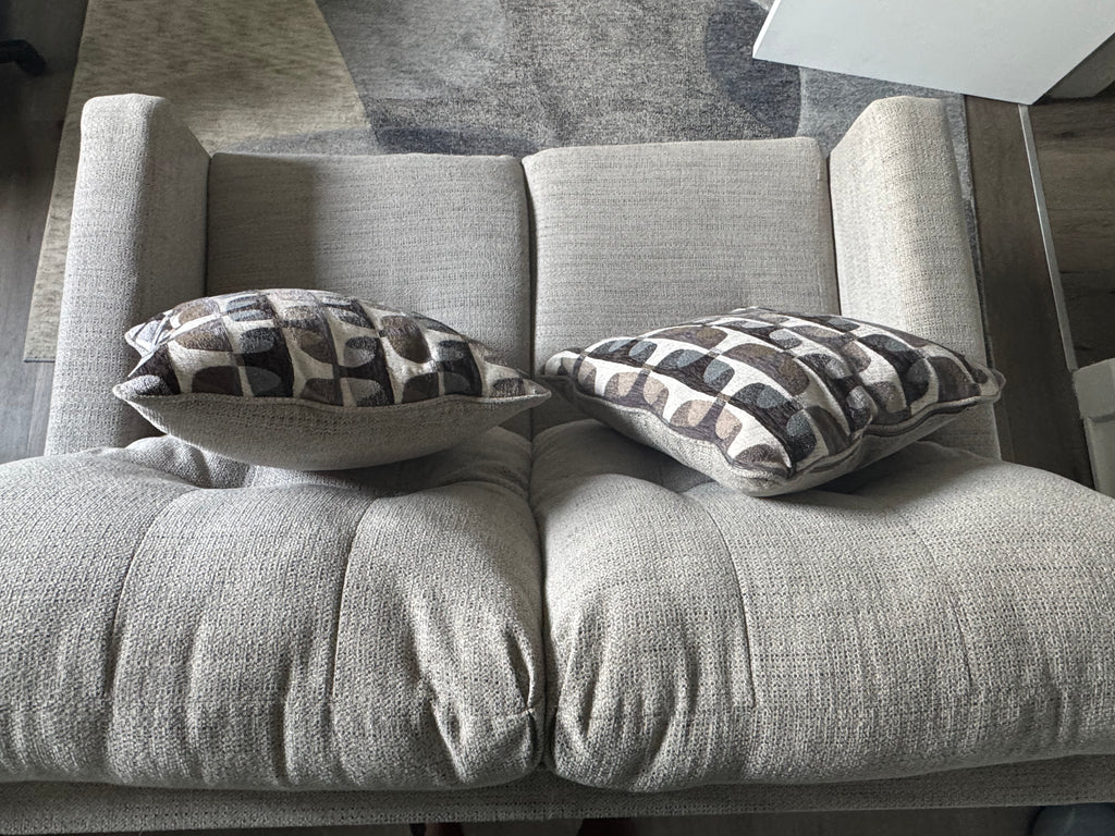 Mahoney Pebble Loveseat Sofa-Couch