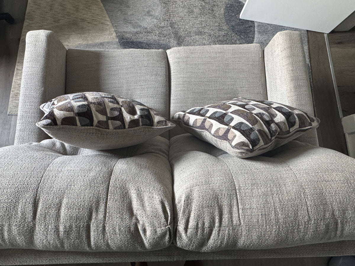 Mahoney Pebble Loveseat Sofa-Couch