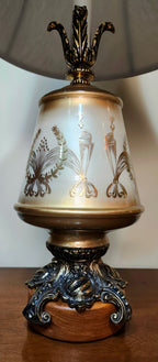 Hollywood Regency Opaline Lamps (X2)