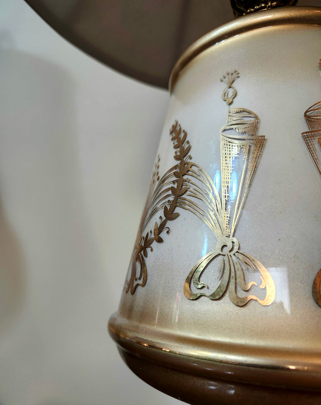 Hollywood Regency Opaline Lamps (X2)