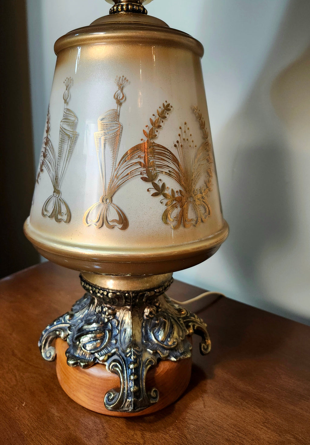 Hollywood Regency Opaline Lamps (X2)