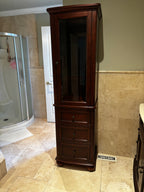 High-End Traditional Glass Front Display Cabinet / Bookcase