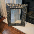 Antique 19th Century Italian Monastery Carved Mirror Frame - Gold Tone Patina