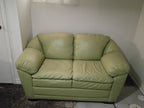 Real leather loveseat