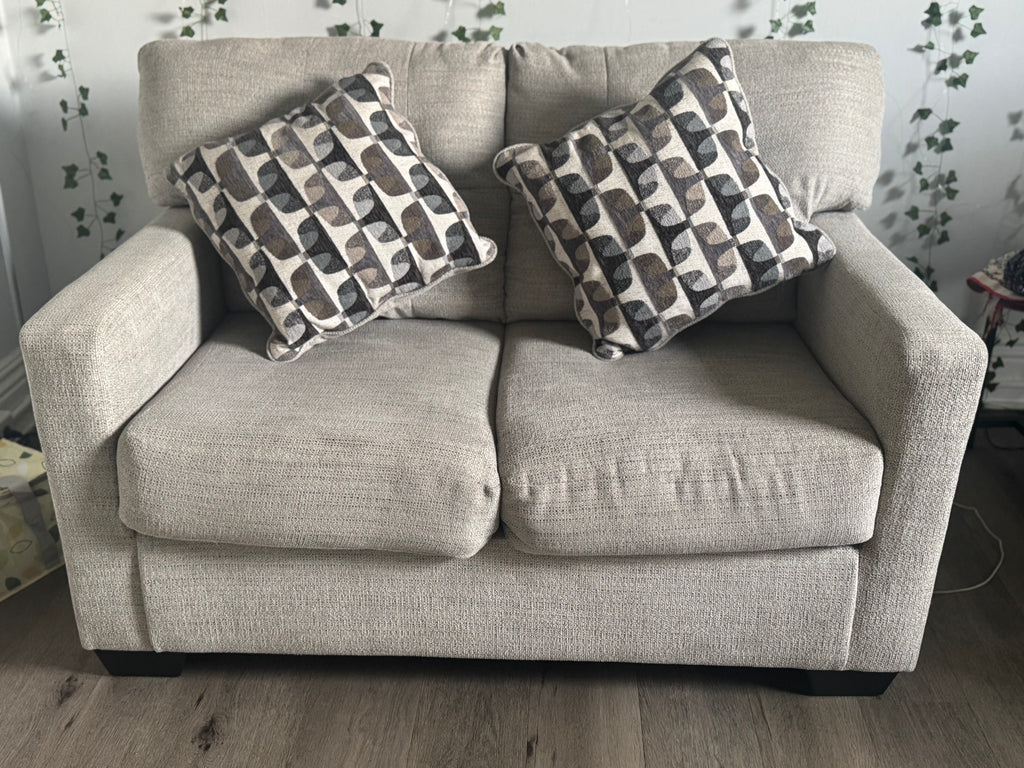 Mahoney Pebble Loveseat Sofa-Couch