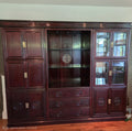 Custom Made Solid Rosewood Chinese Style Display Cabinet / Large Wall Unit