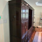 Custom Made Solid Rosewood Chinese Style Display Cabinet / Large Wall Unit