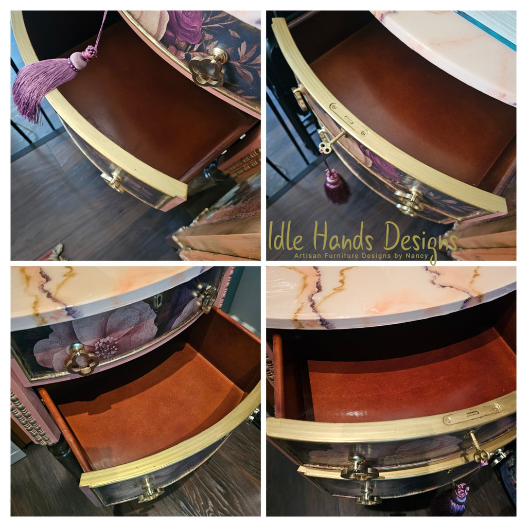 “Peachy Keen” Pair of Bedside Tables