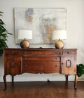 Knetchel mahogany Queen Anne credenza sideboard buffet