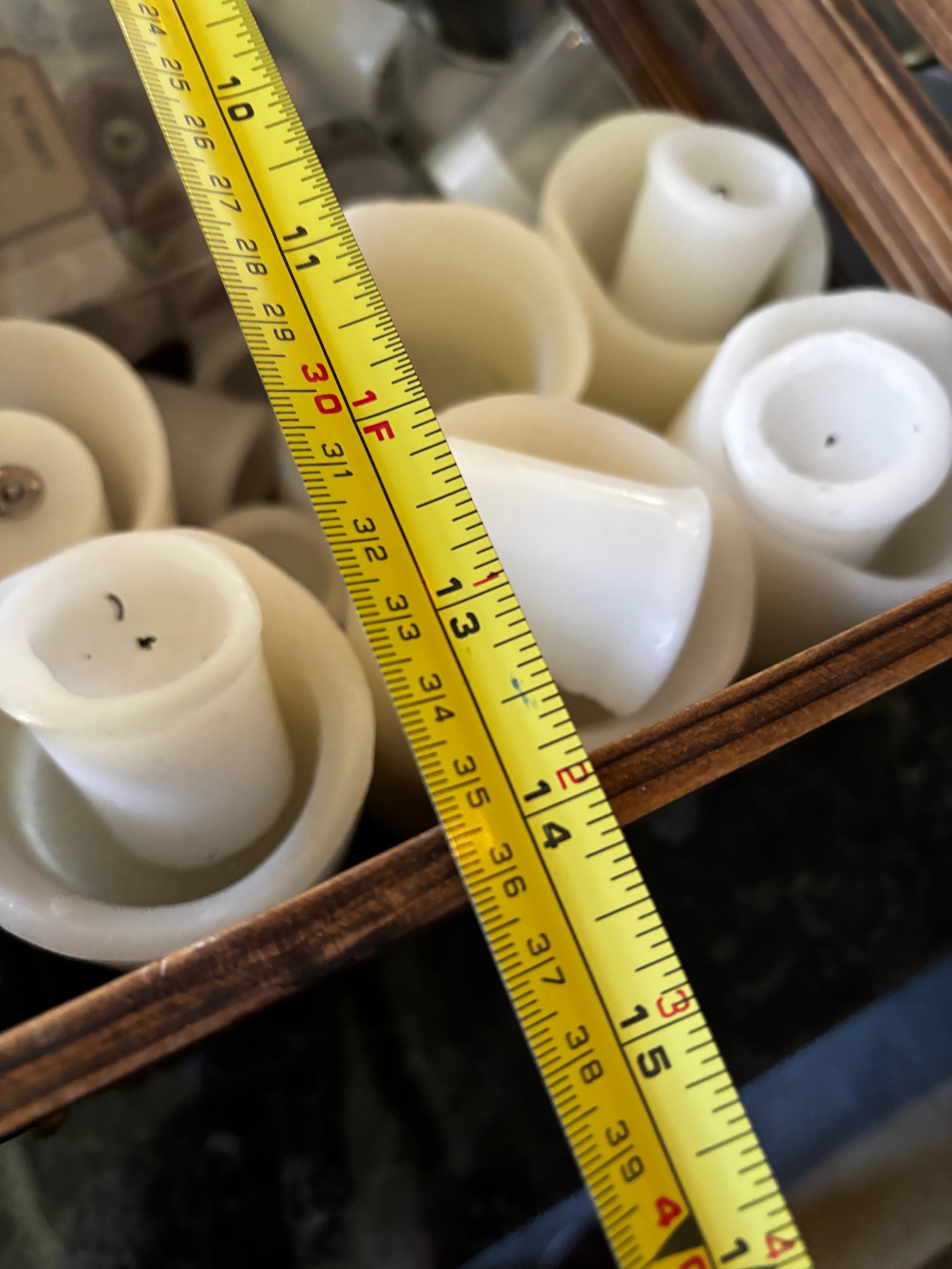 Vintage Style Glass Hurricane Candle Holders with Wrought Iron Bases