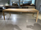 Nicolas light brown wood extendable dining table (open box)